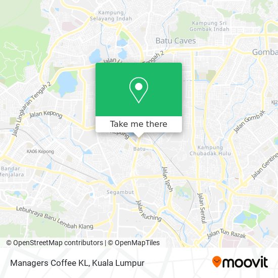Peta Managers Coffee KL