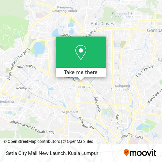 Setia City Mall New Launch map