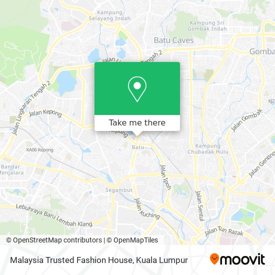 Malaysia Trusted Fashion House map