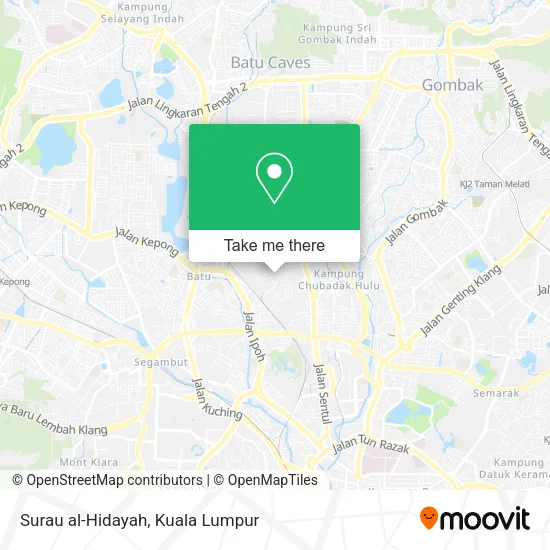 Surau al-Hidayah map