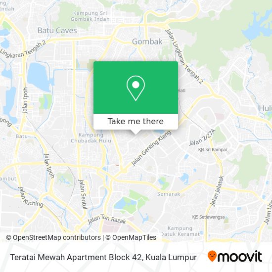 Teratai Mewah Apartment Block 42 map