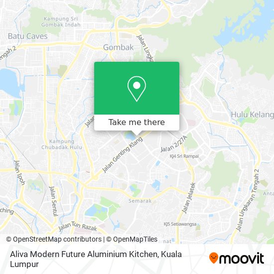 Aliva Modern Future Aluminium Kitchen map