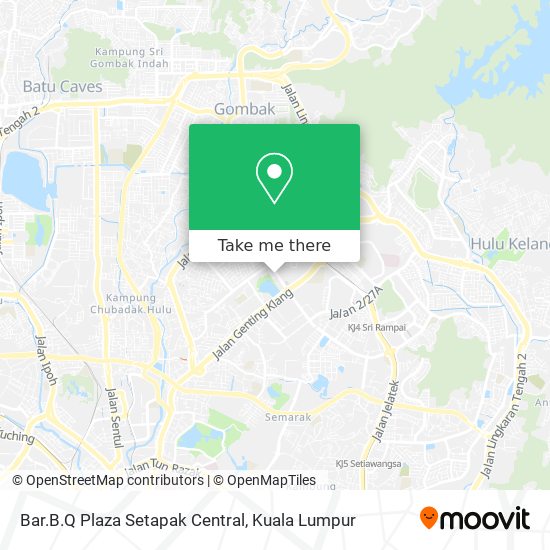 Bar.B.Q Plaza Setapak Central map