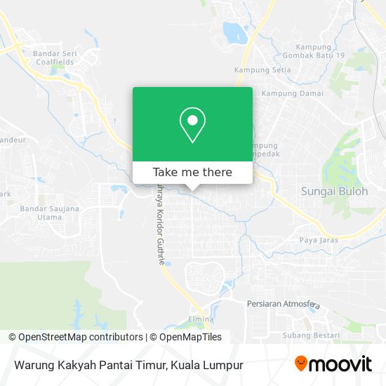 Warung Kakyah Pantai Timur map