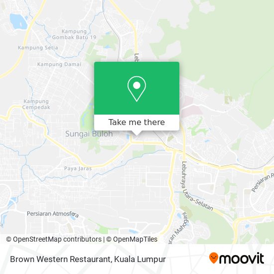 Brown Western Restaurant map