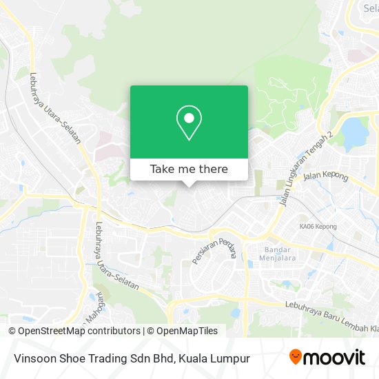 Vinsoon Shoe Trading Sdn Bhd map