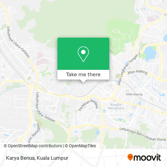 Karya Benua map