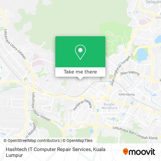 Hashtech IT Computer Repair Services map