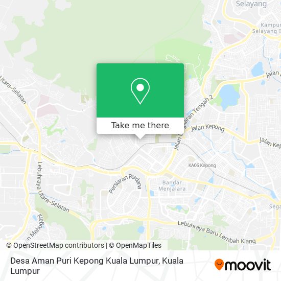 Peta Desa Aman Puri Kepong Kuala Lumpur