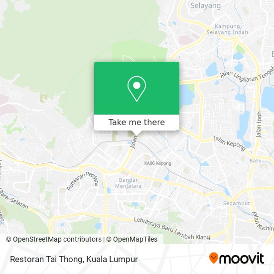 Peta Restoran Tai Thong
