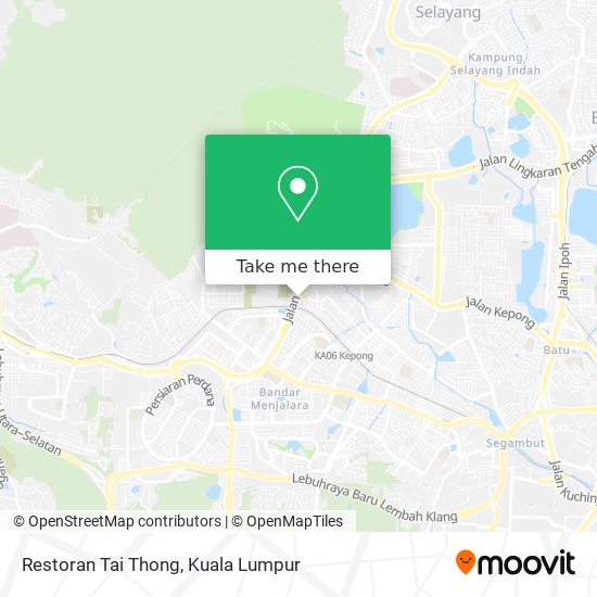 Restoran Tai Thong map