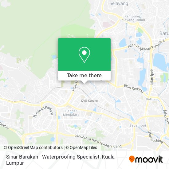 Sinar Barakah - Waterproofing Specialist map