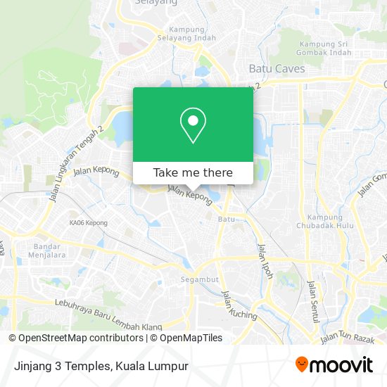 Jinjang 3 Temples map