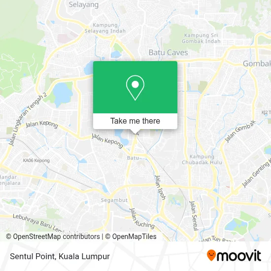 Sentul Point map