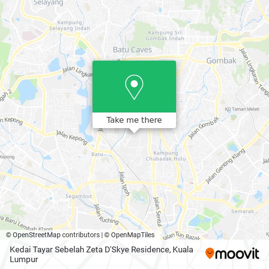 Kedai Tayar Sebelah Zeta D'Skye Residence map