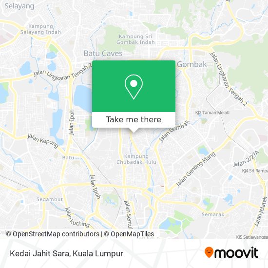 Peta Kedai Jahit Sara