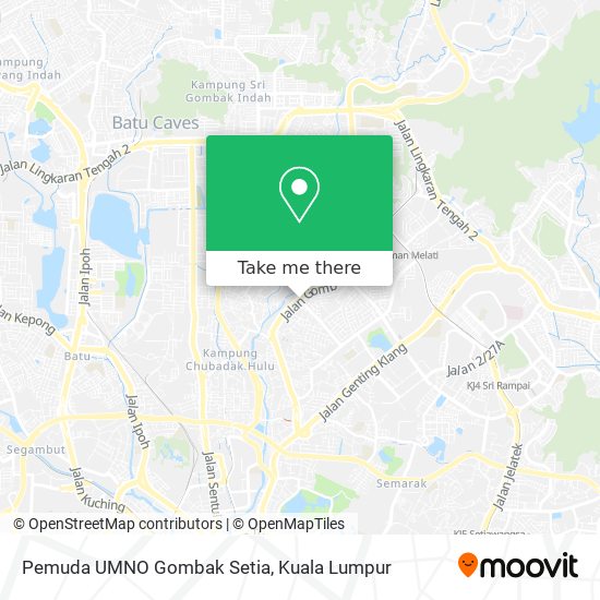 Peta Pemuda UMNO Gombak Setia