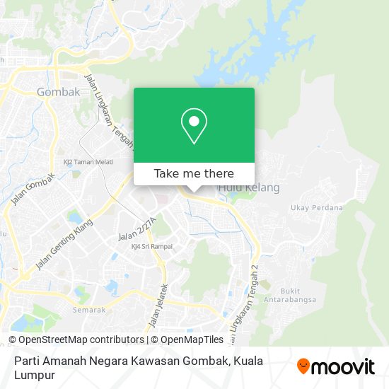 Peta Parti Amanah Negara Kawasan Gombak