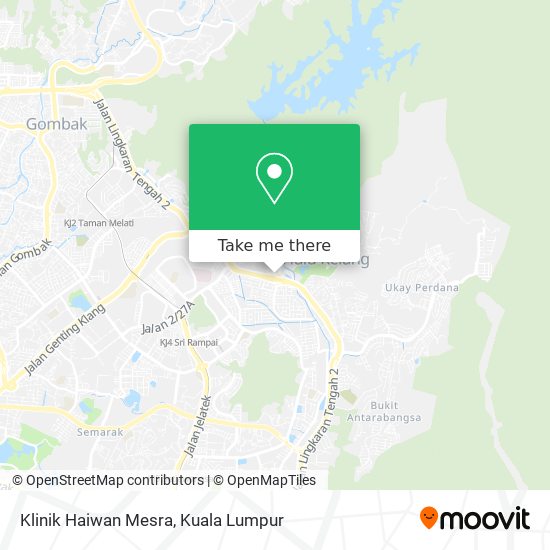 Klinik Haiwan Mesra map