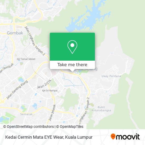 Kedai Cermin Mata EYE Wear map