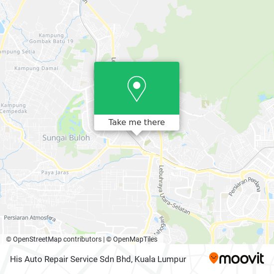 His Auto Repair Service Sdn Bhd map