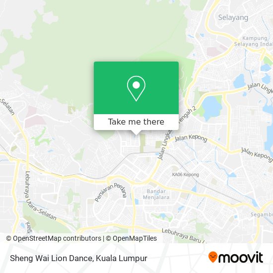 Sheng Wai Lion Dance map