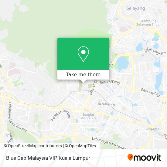Peta Blue Cab Malaysia VIP