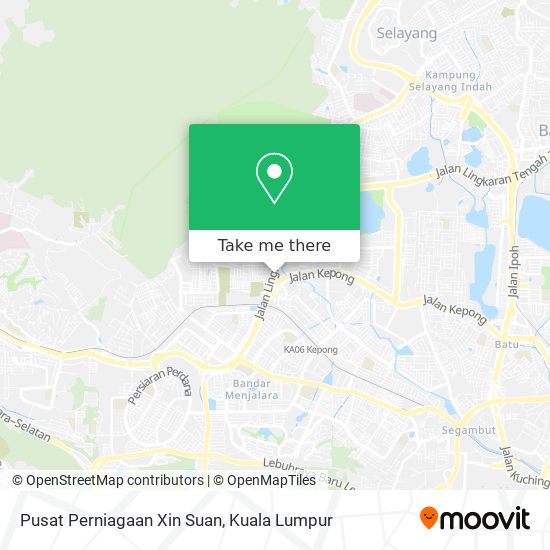 Pusat Perniagaan Xin Suan map