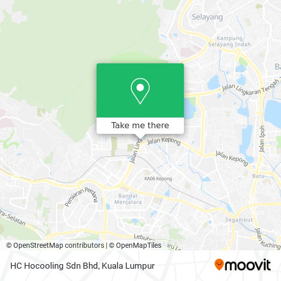 Peta HC Hocooling Sdn Bhd