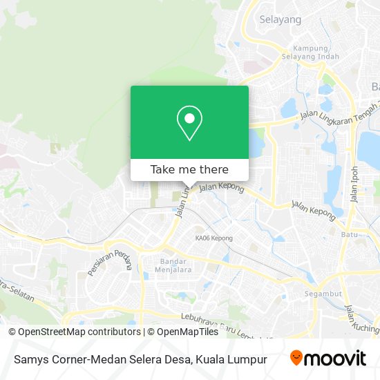 Peta Samys Corner-Medan Selera Desa