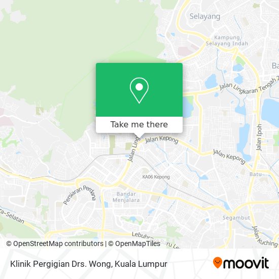 Klinik Pergigian Drs. Wong map