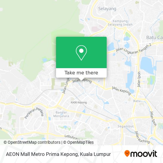 Peta AEON Mall Metro Prima Kepong