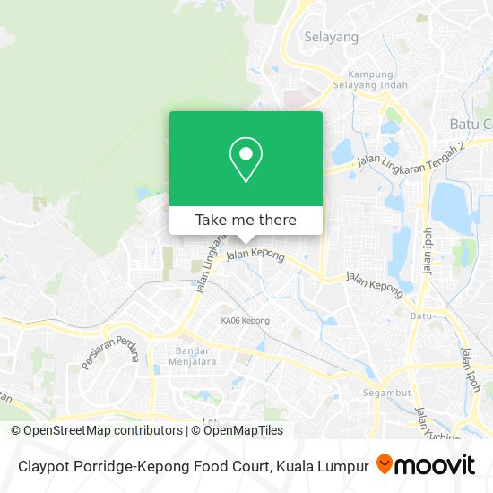 Claypot Porridge-Kepong Food Court map