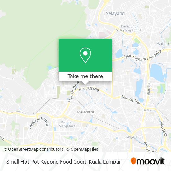 Small Hot Pot-Kepong Food Court map