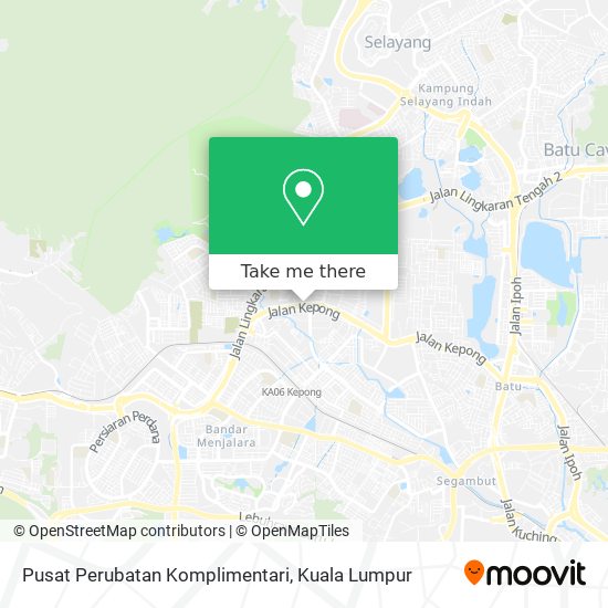 Peta Pusat Perubatan Komplimentari