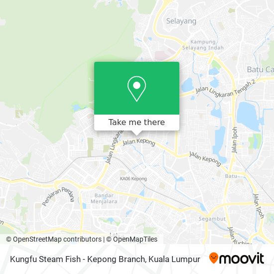 Kungfu Steam Fish - Kepong Branch map