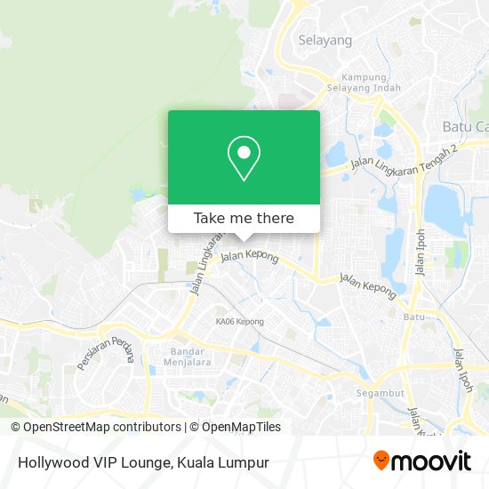 Hollywood VIP Lounge map