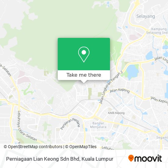 Perniagaan Lian Keong Sdn Bhd map