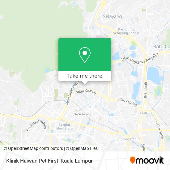 Klinik Haiwan Pet First map