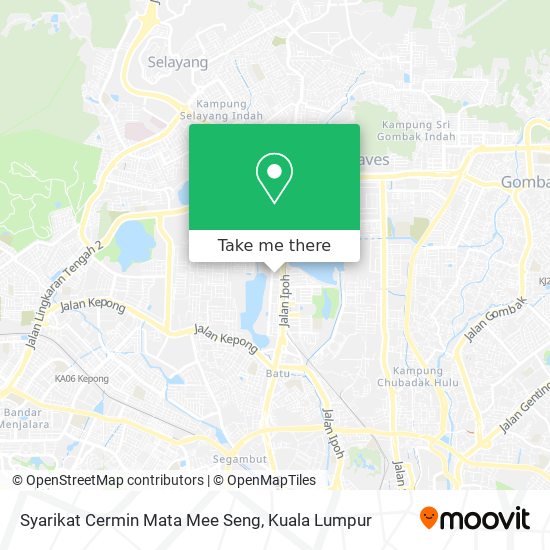 Peta Syarikat Cermin Mata Mee Seng