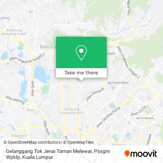 Gelanggang Tok Jenai Taman Melewar, Pssgm Wpklp map