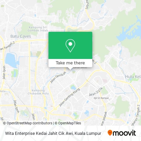 Peta Wita Enterprise Kedai Jahit Cik Awi
