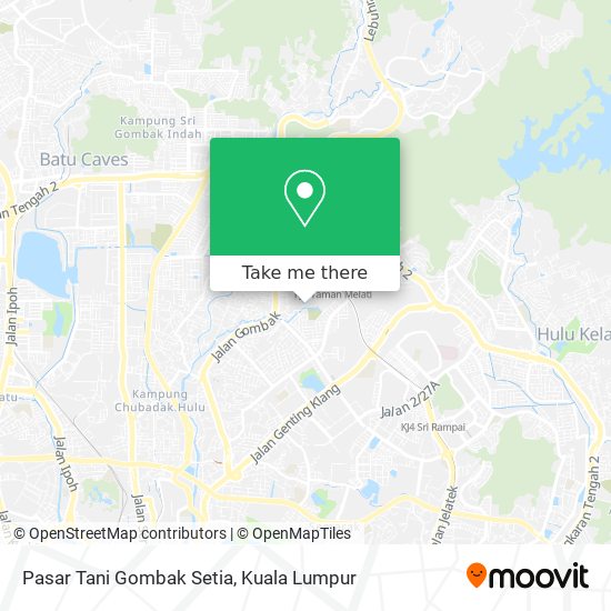 Pasar Tani Gombak Setia map