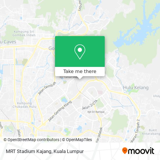 Peta MRT Stadium Kajang