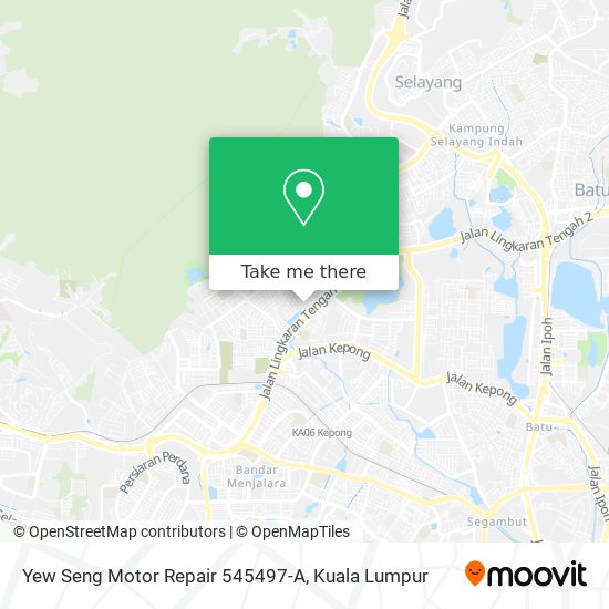 Peta Yew Seng Motor Repair 545497-A