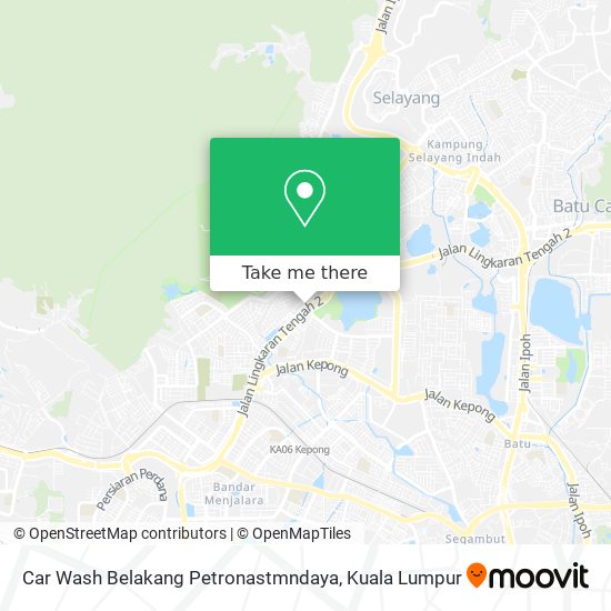 Car Wash Belakang Petronastmndaya map