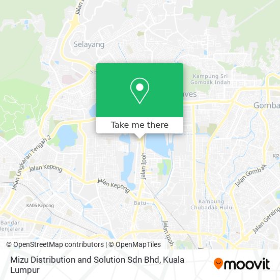 Mizu Distribution and Solution Sdn Bhd map