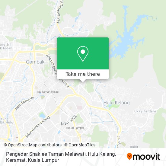 Peta Pengedar Shaklee Taman Melawati, Hulu Kelang, Keramat