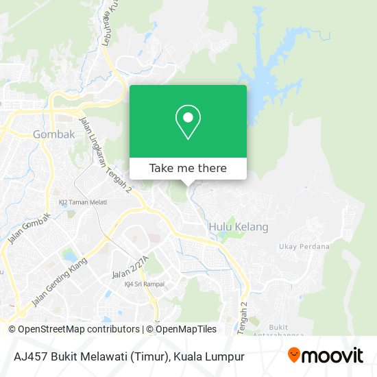 Peta AJ457 Bukit Melawati (Timur)