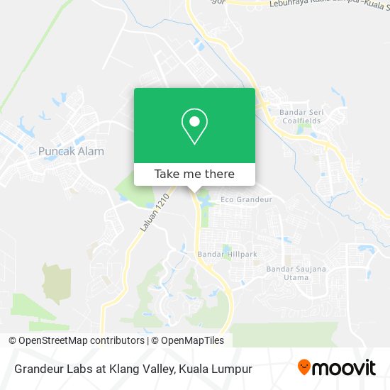 Grandeur Labs at Klang Valley map